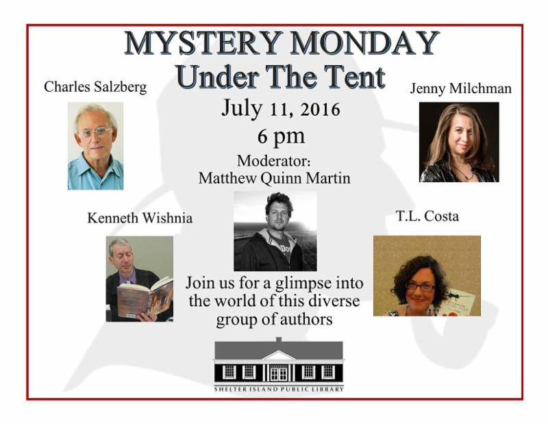 Shelter Island Library Mystery Monday Under the Tent